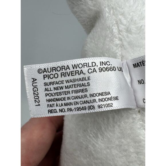 Destination Nation Beluga Whale Plush 13 Inch Stuffed Ocean Animal - Picture 8 of 11